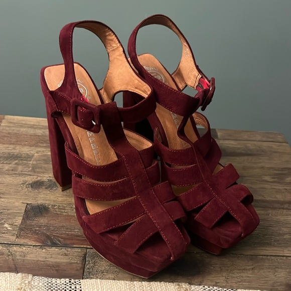 Jeffery Campbell EVA-B Suede Platform Sandals - Picture 16 of 16